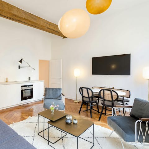 Recharge your batteries with downtime and dinner at home