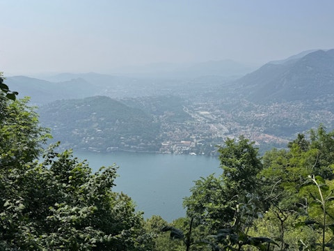 Hike scenic forested hills rising above Lake Como, right on your doorstep