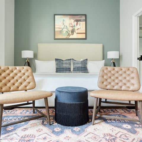 Wake up in the elegant bed, feeling rested and ready for another day of New Orleans sightseeing