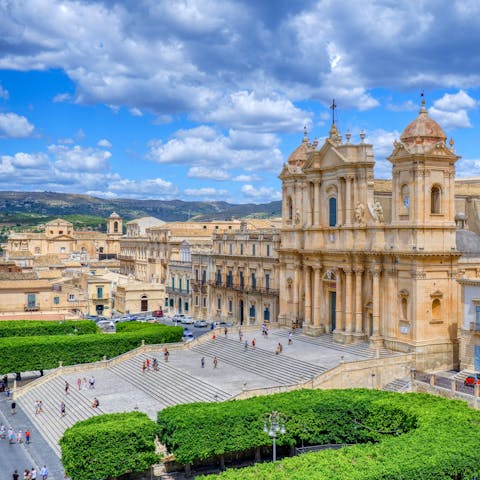 Discover the historic heart of Noto, right outside the door