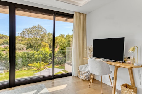 Find a quiet spot to work in the sun-soaked living spaces
