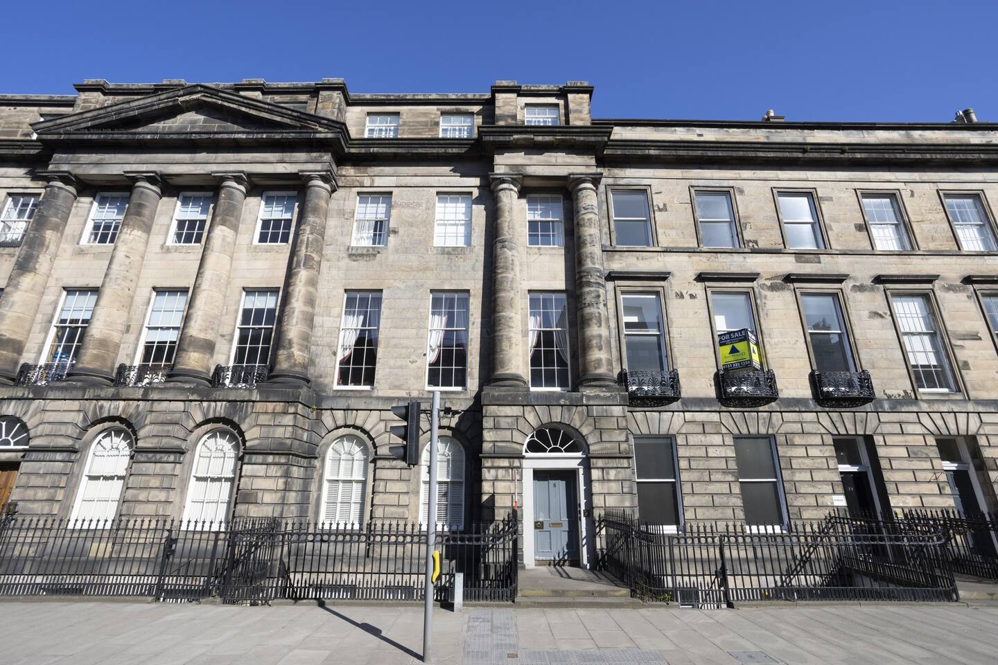 Admire your grand building and front entrance