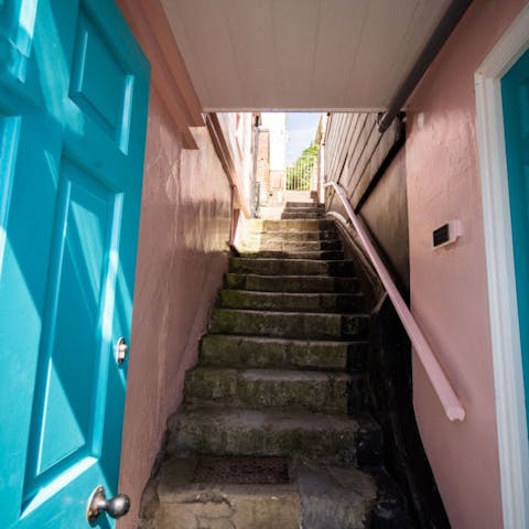 Take the secret passageway directly to the beach