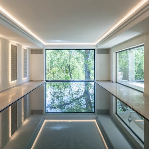 Swim a few laps before breakfast in the indoor pool