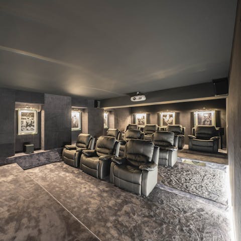 Watch a movie in the home cinema