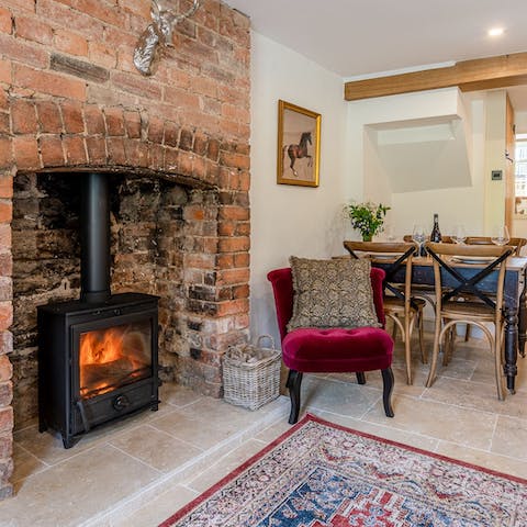 Warm up by the crackling fire with a tipple of whiskey