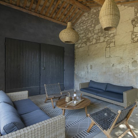 Pour a glass of your favourite French wine and relax on the terrace