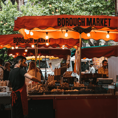 Treat yourself to lunch at Borough Market – it's right on your doorstep
