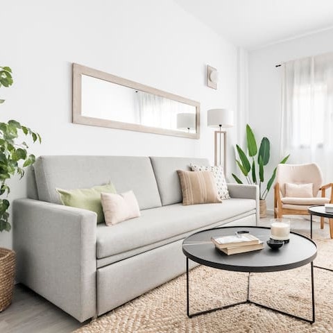 Relax in the living room after a busy day exploring Madrid