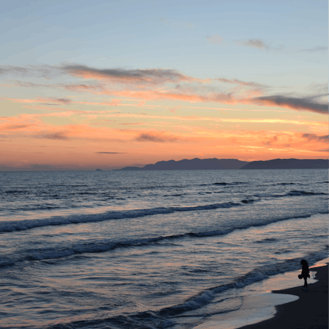 Admire the stunning beauty of the Gulf of Baratti from the rocky beach just a short walk from the estate