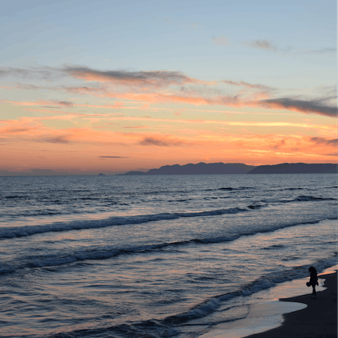 Admire the stunning beauty of the Gulf of Baratti from the rocky beach just a short walk from the estate
