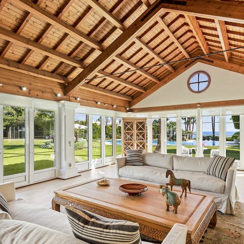 Find a wonderful sense of calm in the living room