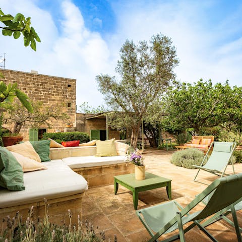 Find a spot to unwind in the Italian sunshine