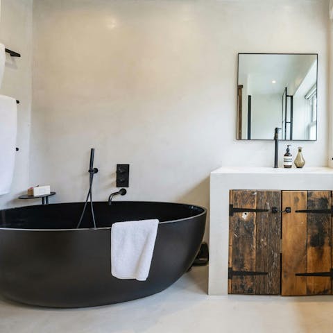 End your day with a relaxing soak in the bath