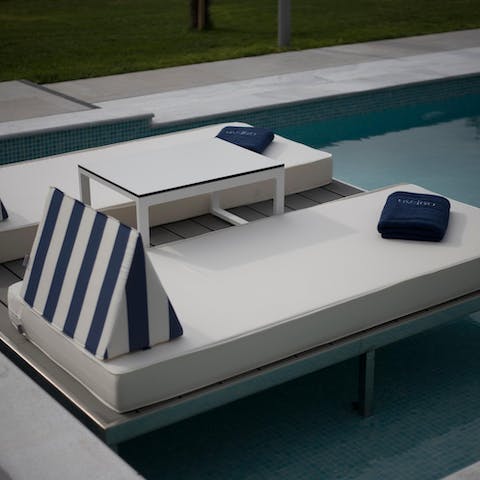 Stretch out on a lounger and soak up the sun