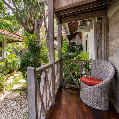 Grab a moment to yourself on the private bedroom terrace