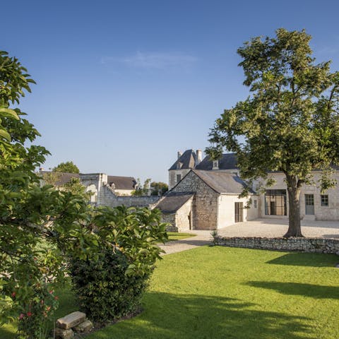 Explore the magnificent château grounds