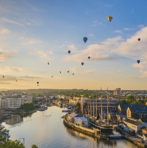 Spend an afternoon meandering around Bristol's pretty harbour (a fifty-one minute drive)