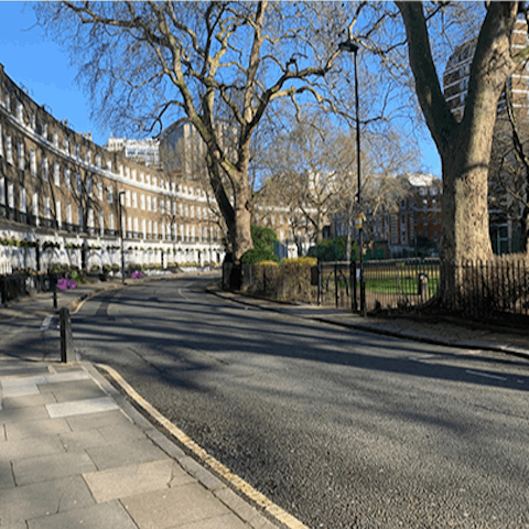 Enjoy a refreshing walk around beautiful Bloomsbury