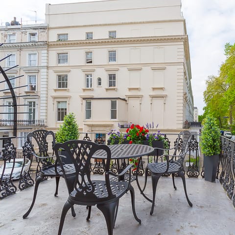 Start with breakfast on the terrace