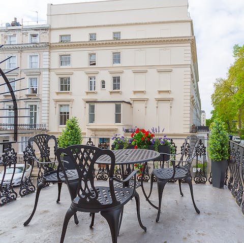 Start with breakfast on the terrace