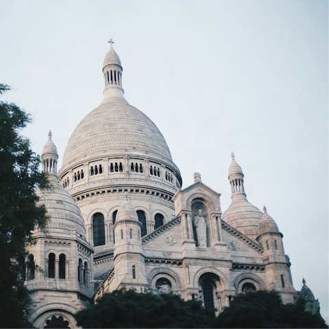 Stroll to the artsy district of Montmartre, twenty minutes away