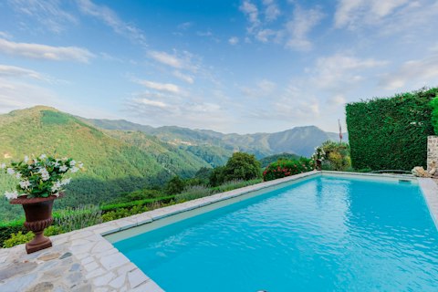 Admire the sweeping views from the swimming pool