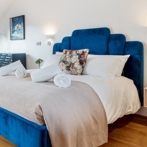 Sleep well in the velvet beds – they're as soft as they look