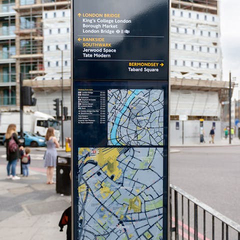 Walk to all the South Bank sites