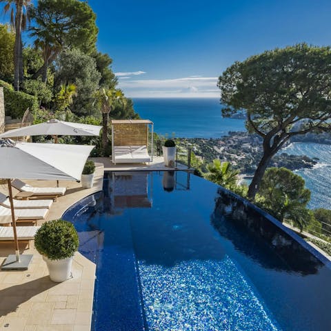 Take in the incredible views from the private pool