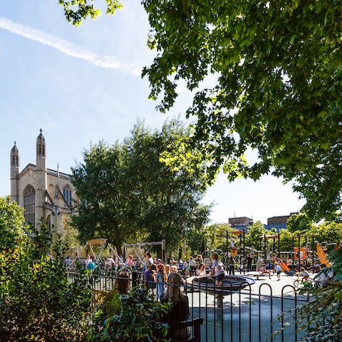 Take the kids to St Luke's Church Playground