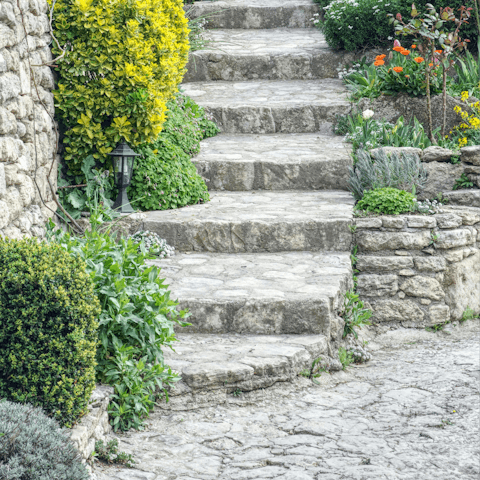 Wander on foot to the picturesque hilltop village of Bonnieux