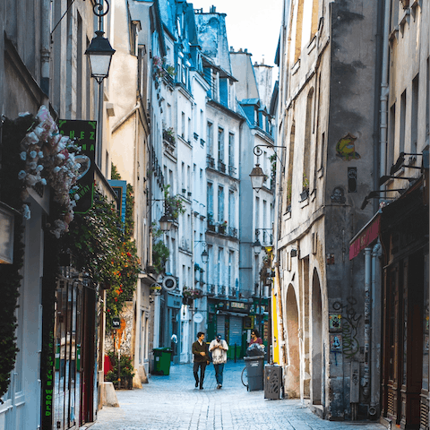 Wander the picture-perfect streets of Le Marais right from your doorstep