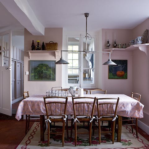 Dine in a rustic setting