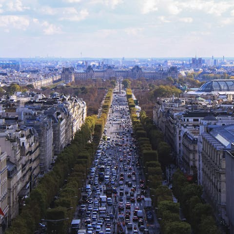 Do some shopping along the nearby Champs-Elysées