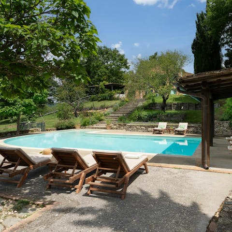 Find the ultimate sense of peace and relaxation by the pool