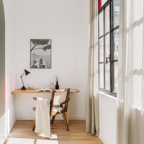 Catch up on work during your stay at the dedicated desk area