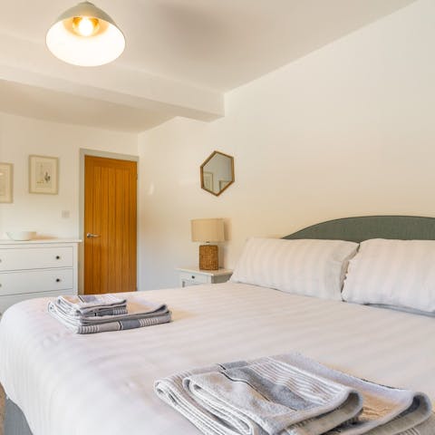 Sleep soundly in comfortable bedrooms