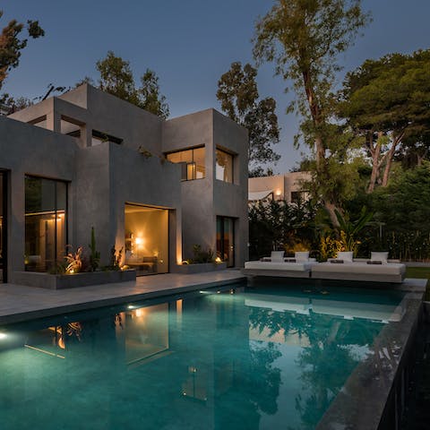 Feel rejuvenated after a day spent lounging by the pool