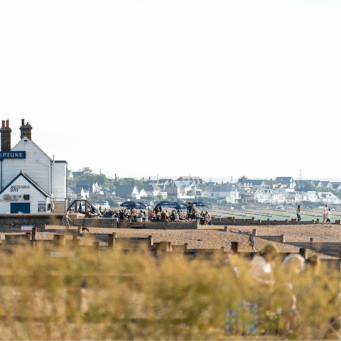 Jump in the car and you'll be in charming Whitstable in just five minutes (thirty on foot)
