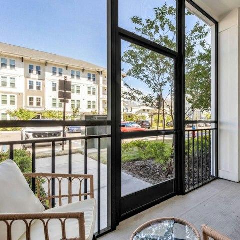 Sip an alfresco drink on the private patio