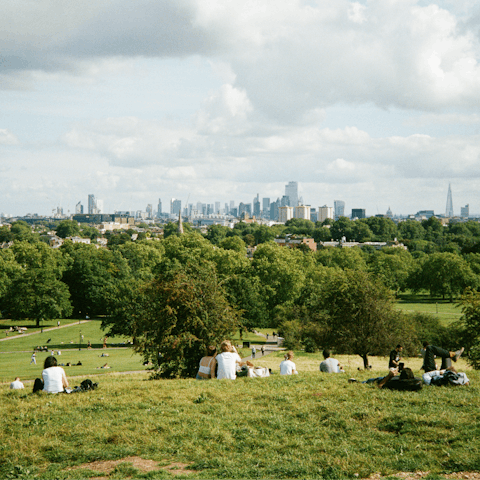 Begin your London getaway with a stroll to Primrose Hill