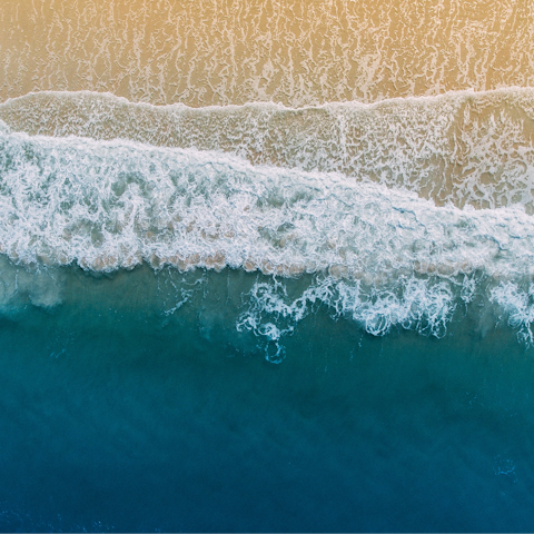 Hit the beach! You are just steps from the sand and surf