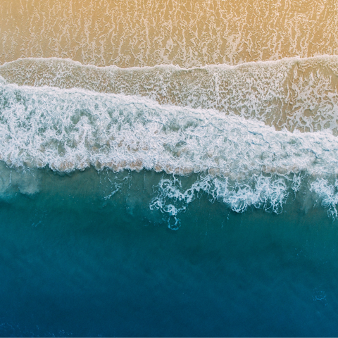 Hit the beach! You are just steps from the sand and surf