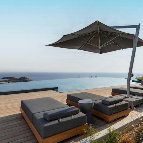 Start your day with a swim in the picturesque pool