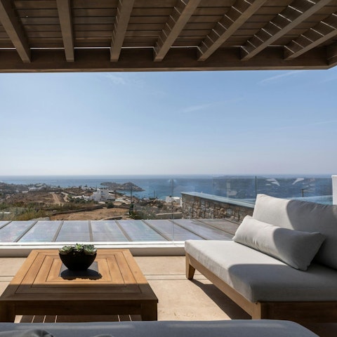 Savour the scenery from a comfy spot on the terrace