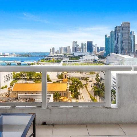 Enjoy breakfast or dinner on the private balcony