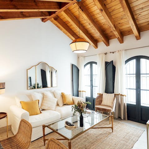 Relax in the apartment's stunning interior