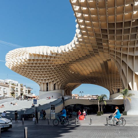 Get a glimpse of the city from the iconic Las Setas, the largest wooden structure in the world