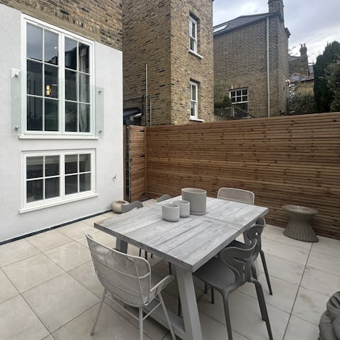 Take your morning coffee or tea onto the private terrace